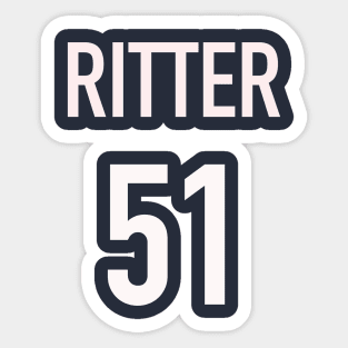 Ritter Jersey (White Text) Sticker